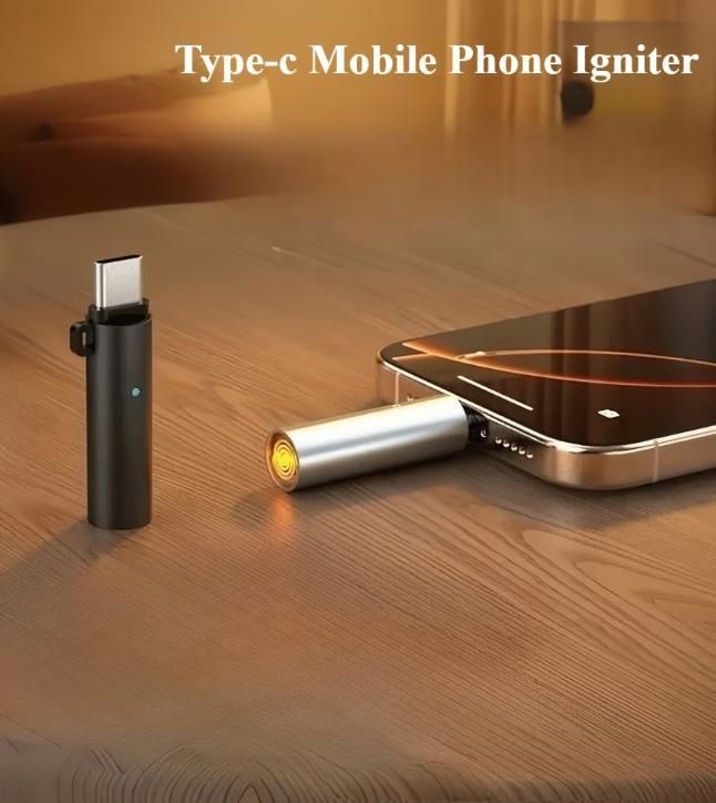 Electric Cigarette Lighter - Plug-in USB Pocket Portable Outdoor Mouth-Blow